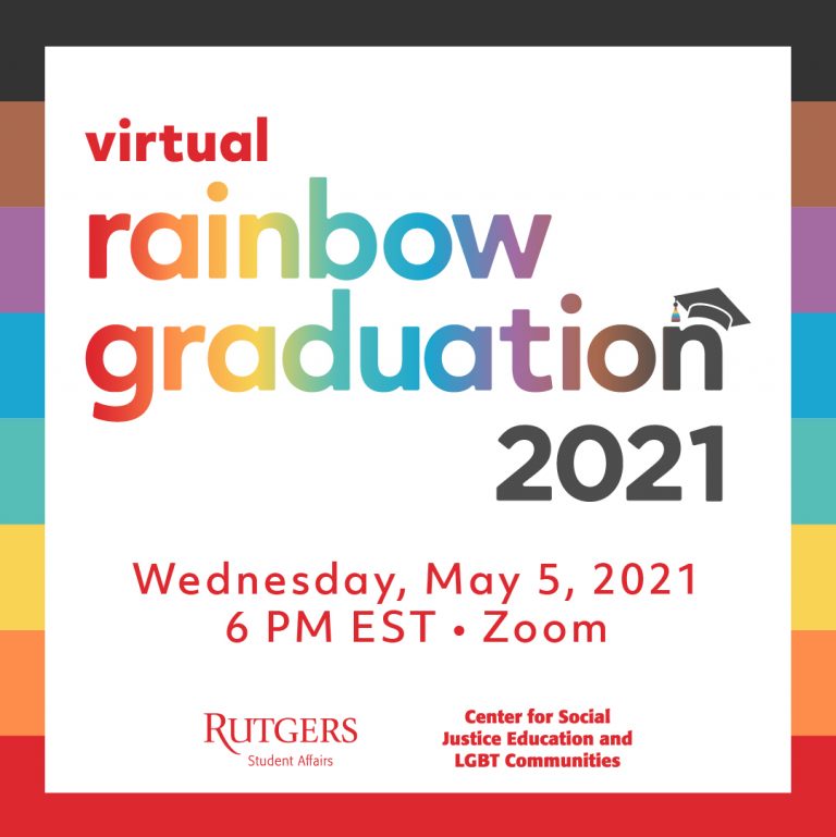 Rainbow graduation poster